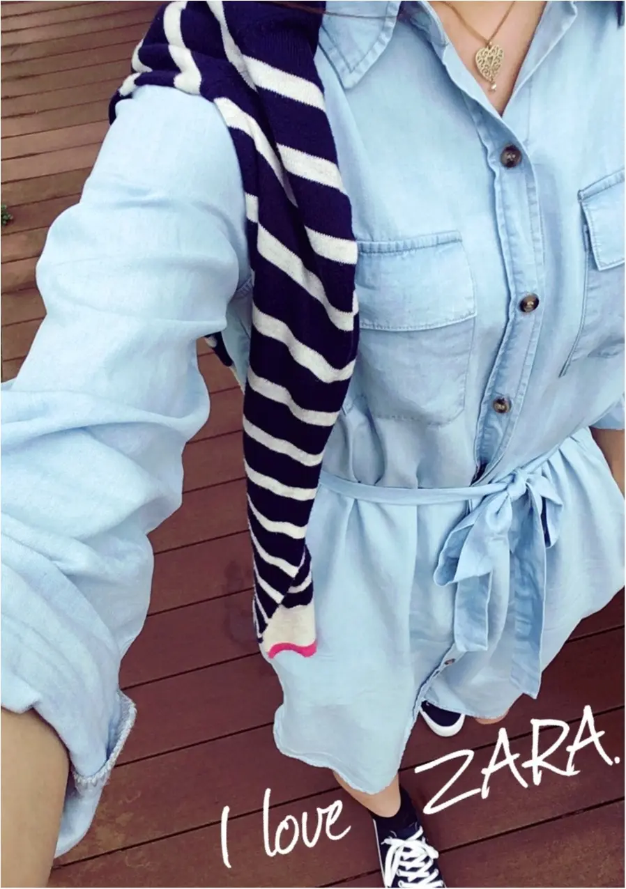 ▶︎▶今週の〈セルフネイル〉でレインネイルと〈ZARAのシャツワンピ〉〈guスニーカー〉で雨の日コーデ【はるな】_5