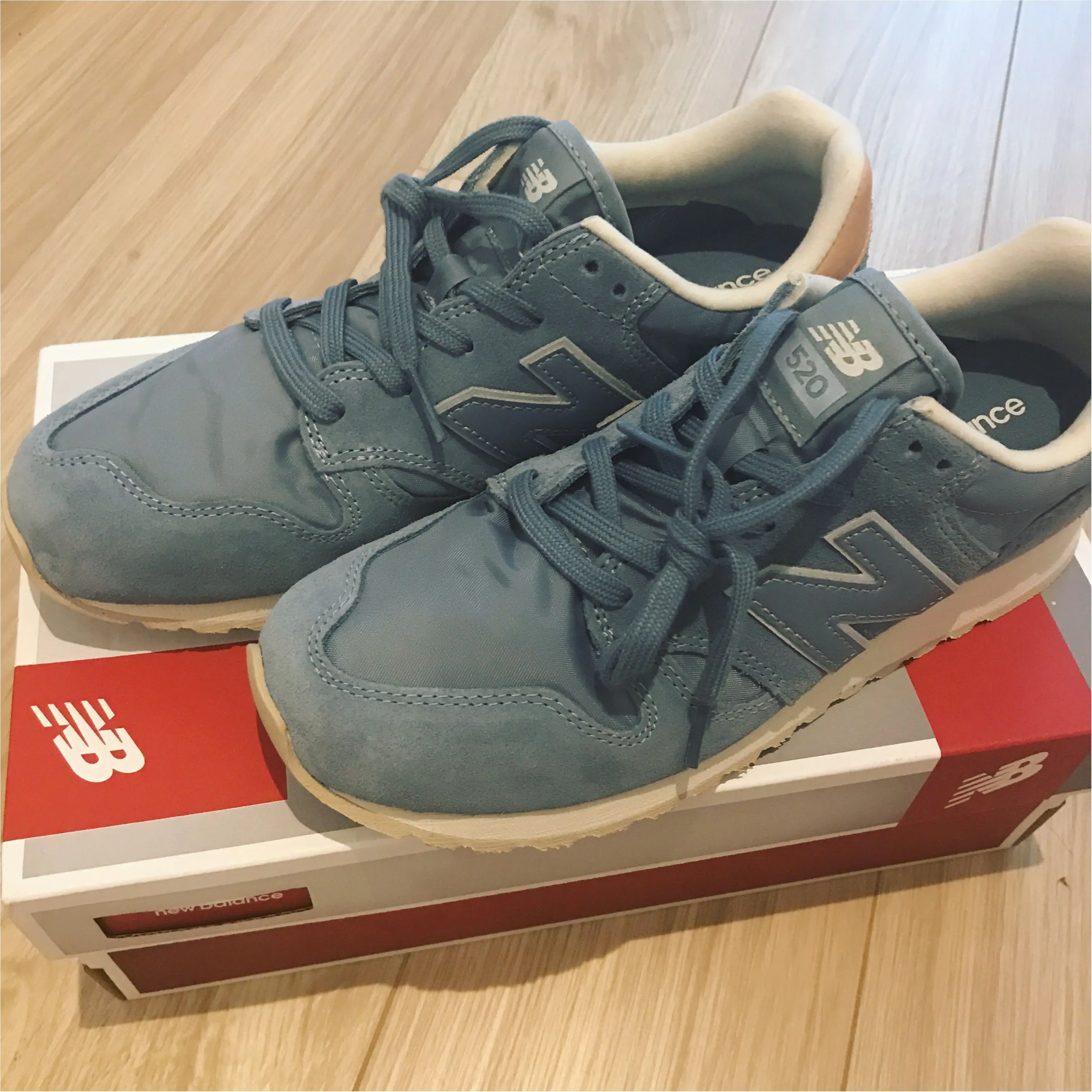 《スニーカー!》形も色も私好み❤️newbalance520_1