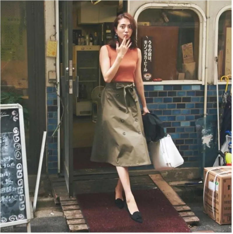 ちょっと上のおしゃれも目指せる! 旬の【トレンチスカート】コーデ15選 | ファッション(2018年秋)6