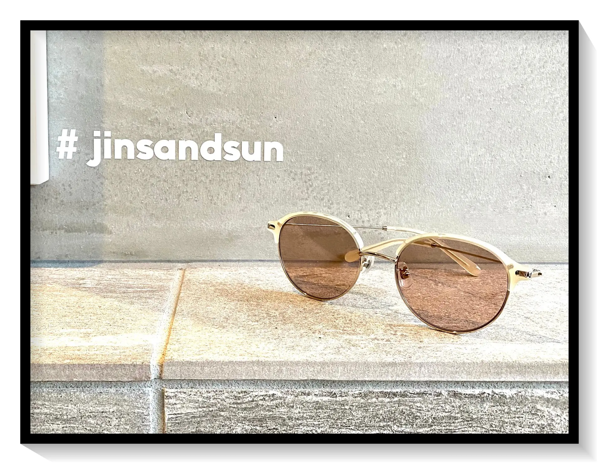 JINS&SUNのカラーレンズサングラス