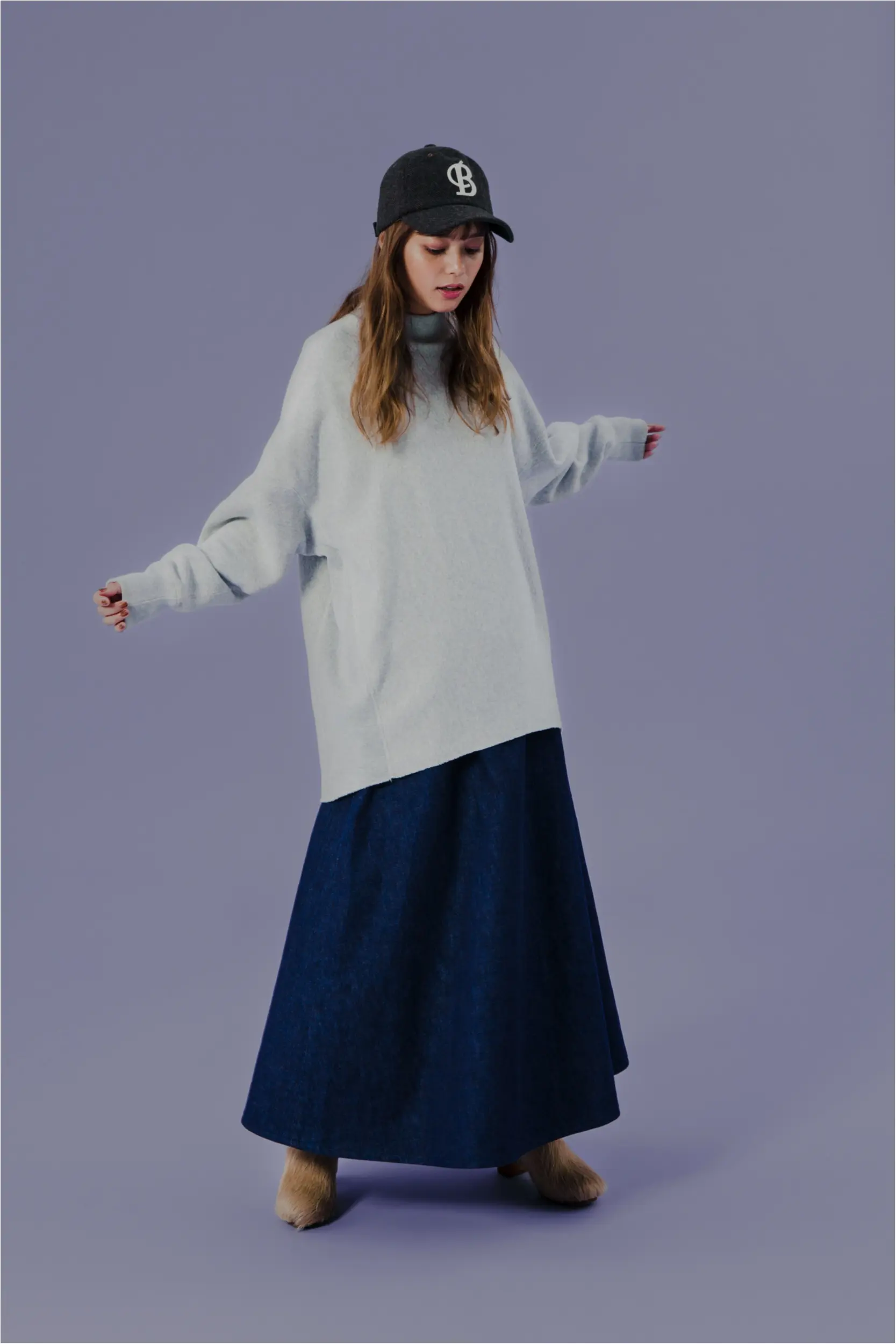 【ディレクターは野尻美穂さん!】こなれ見えも、スタイルアップも叶う!岸本セシルが着こなす『ナノ・ユニバース』×『チャンピオン』&『ラングラー』スペシャルコラボ_3