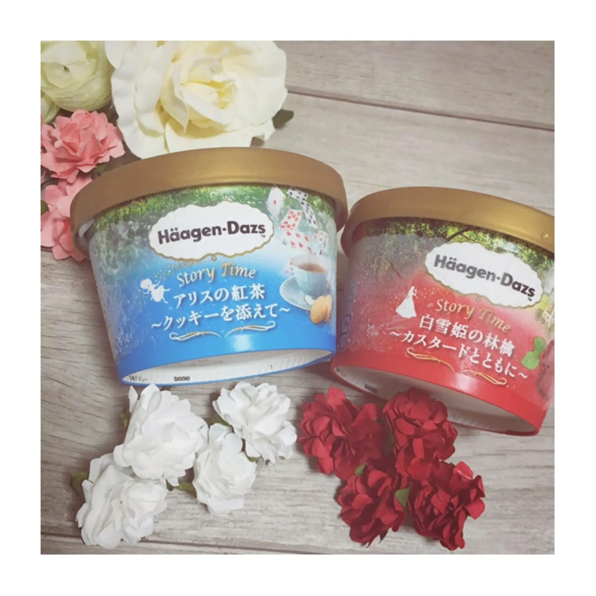 《本日10/2発売!》【ハーゲンダッツ】新作は童話がモチーフ❤️ストーリータイム"アリスの紅茶"と"白雪姫の林檎"がかわいすぎる!_3