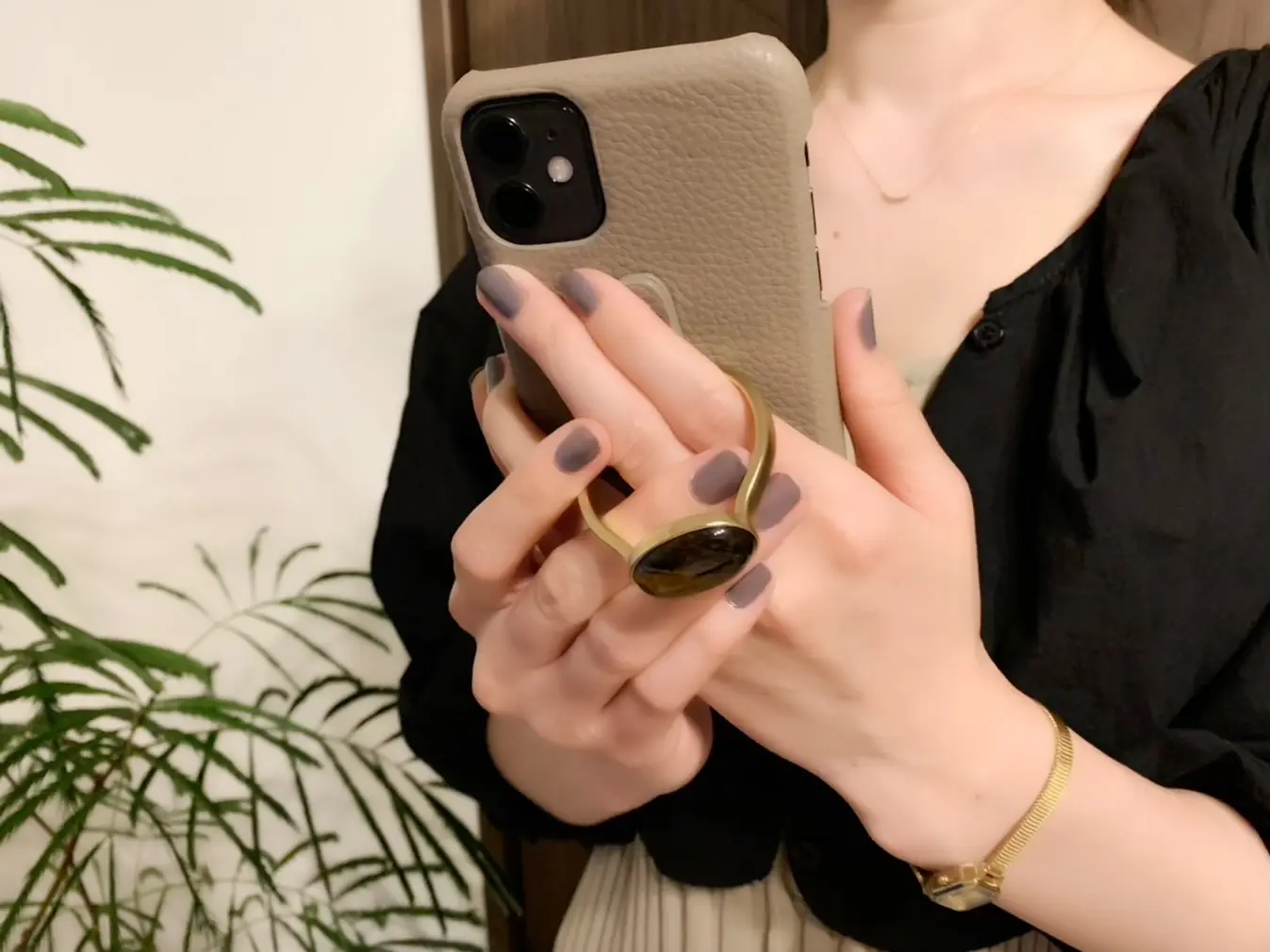 【HASHIBAMI】の《天然石ストーンリングiPhoneケース》がお洒落で可愛い♡_2