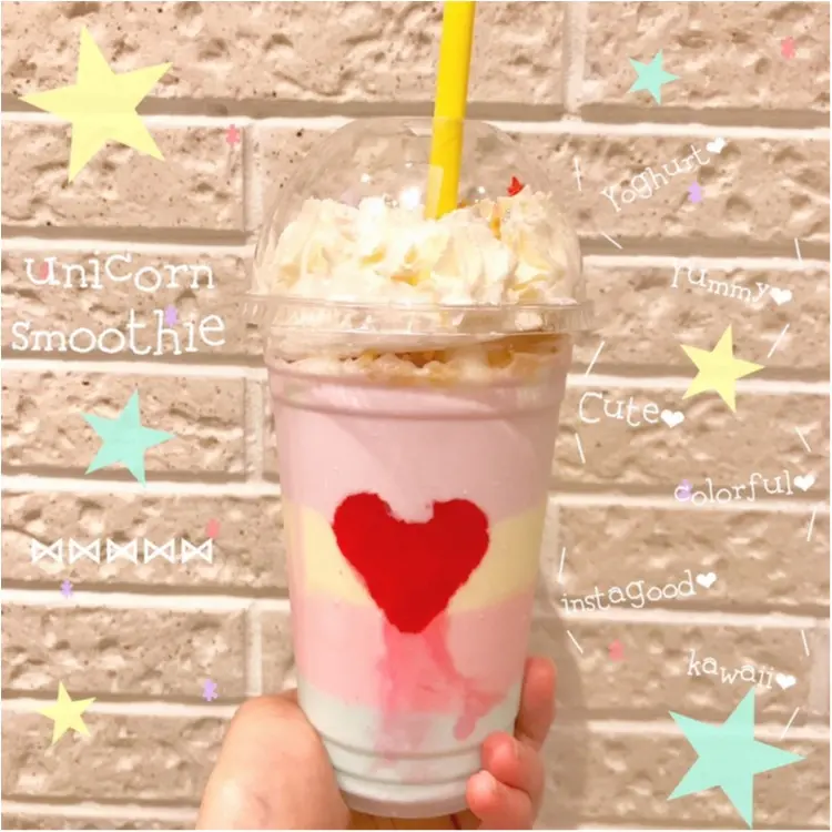 【FOOD】この可愛さは反則♥ 1日数量限定!○○で飲める ⋈ユニコーンスムージー⋈_4