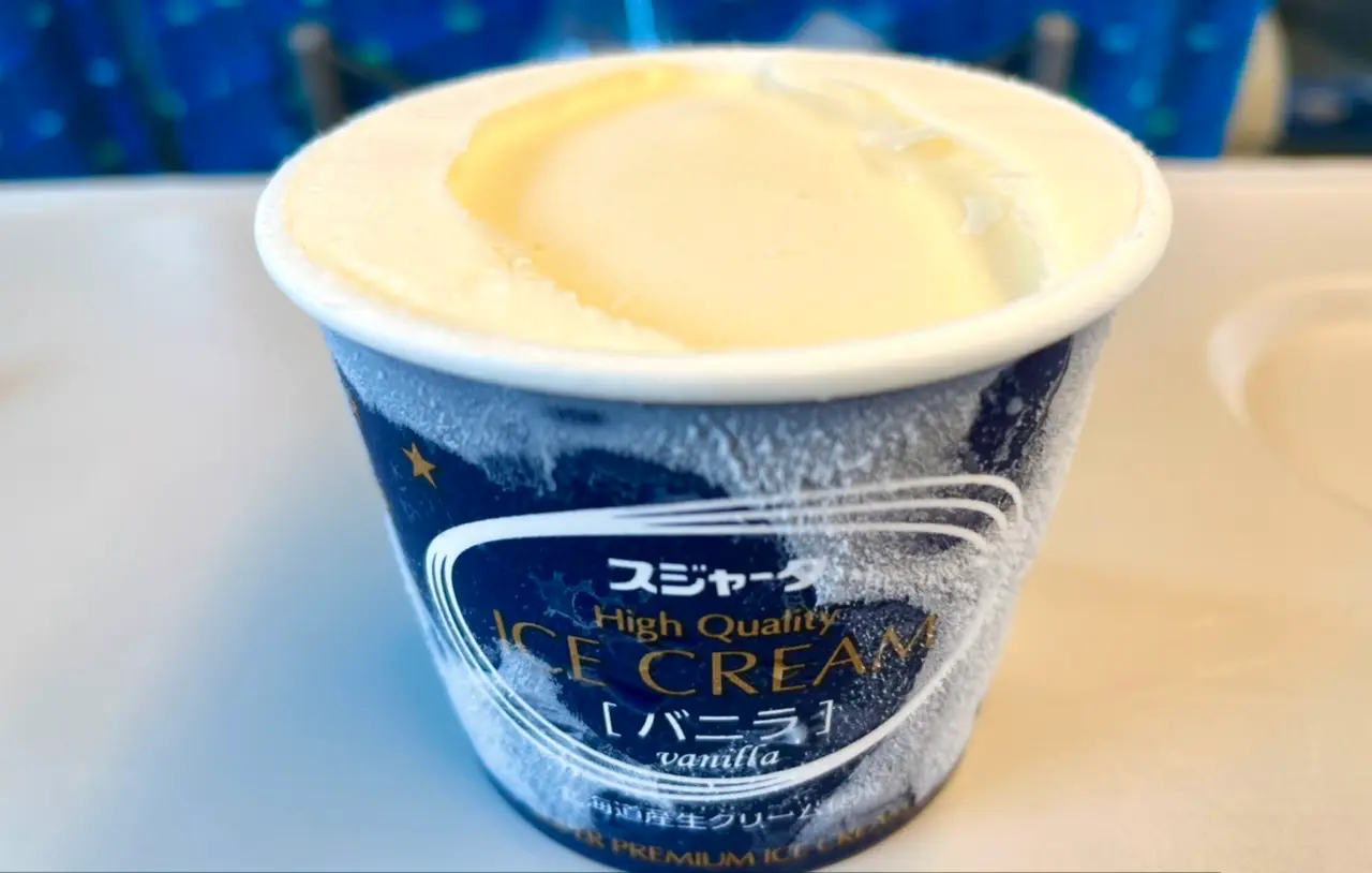 【ハーゲンダッ◯より濃厚⁉︎】生クリームを贅沢に使った新幹線のスジャータアイス_2