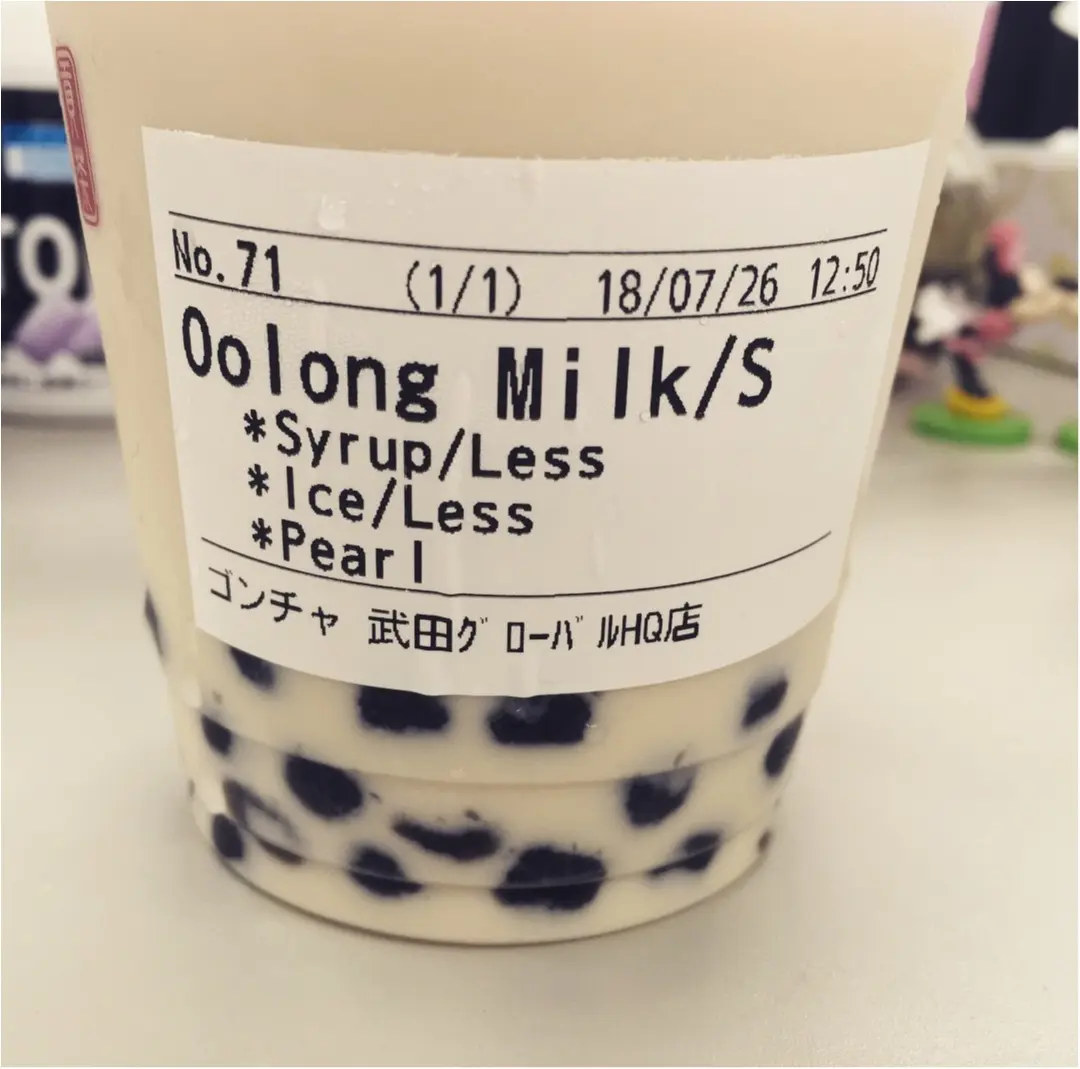 Gongcha!ウーロンミルクタピオカティー飲んだことある?!_4