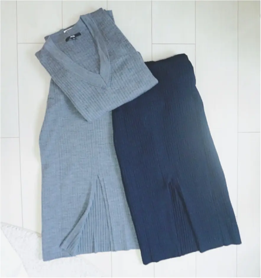 大大ヒット❤️【UNIQLO】"メリノブレンドリブスカート"がついに限定価格に!今なら¥3980で叶う《ニットアップ》コーデ❤️_3