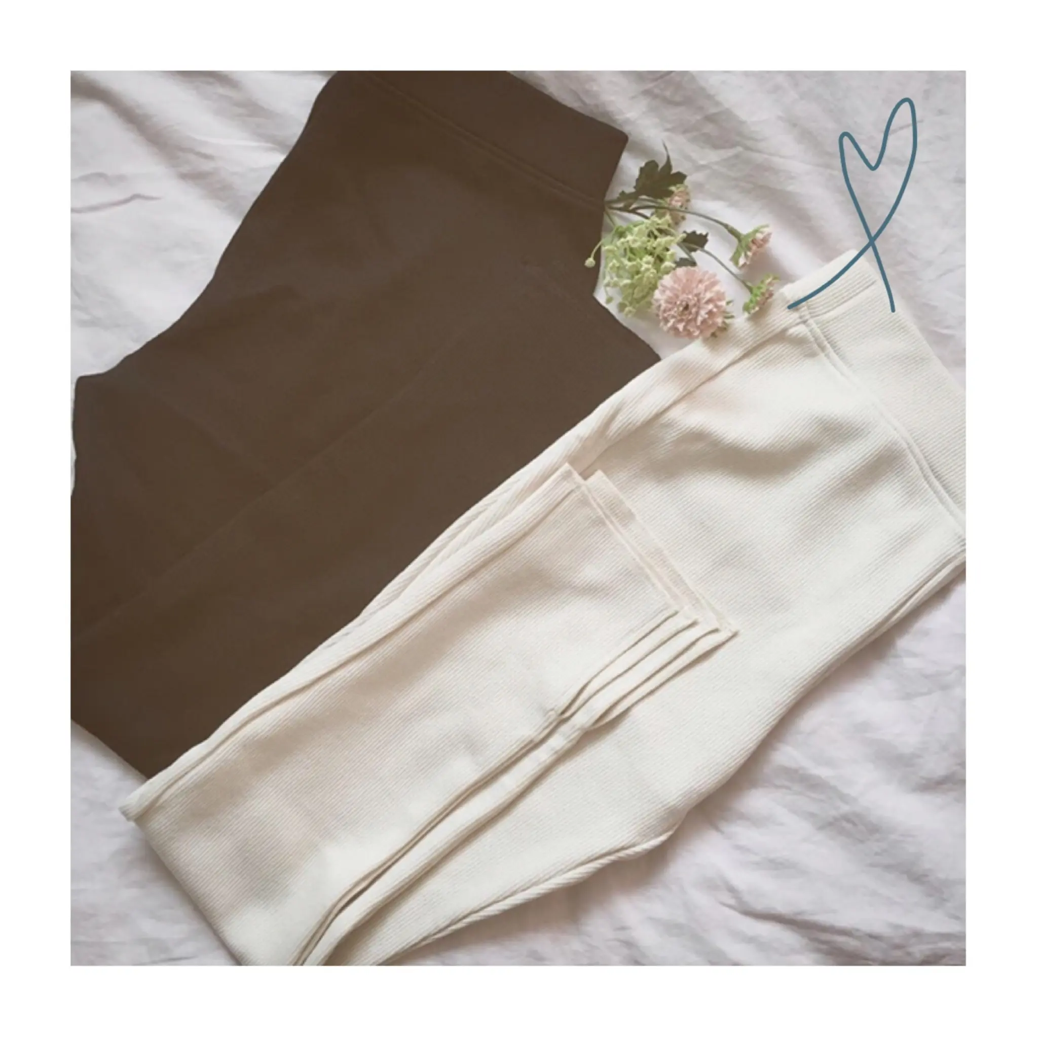 大人気アイテムが《待望の再入荷❤️》買うなら今!【GU】リブスリットレギンスパンツ¥1,490+税☻_1