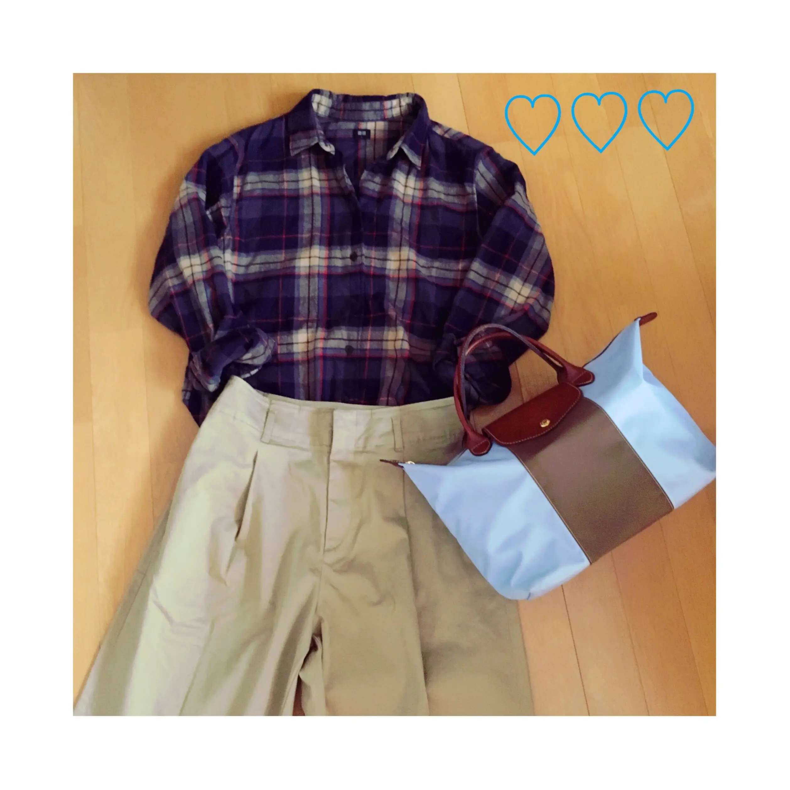 《10/26までの期間限定価格¥1,990+税★》【UNIQLO】思わずイロチ買いしたハイウエストチノワイドパンツ❤️_3