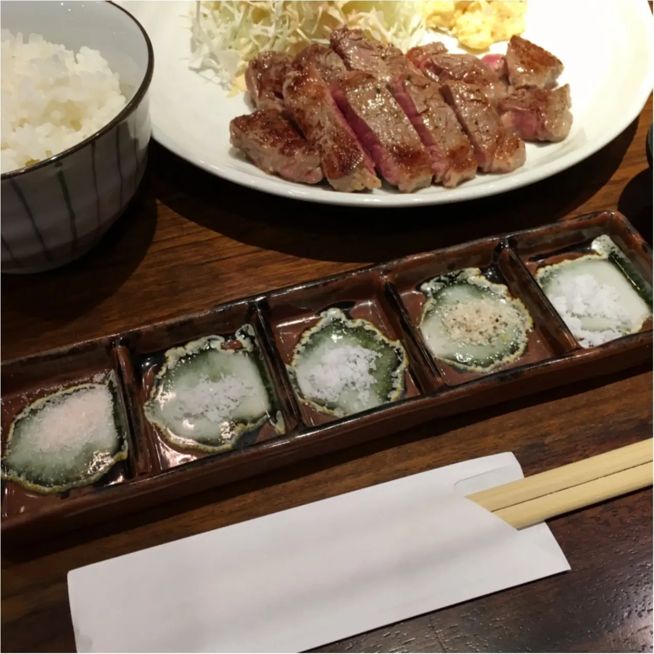 絶品 ♡ 世界10種類の塩で味わう、ステーキランチ ♡_3