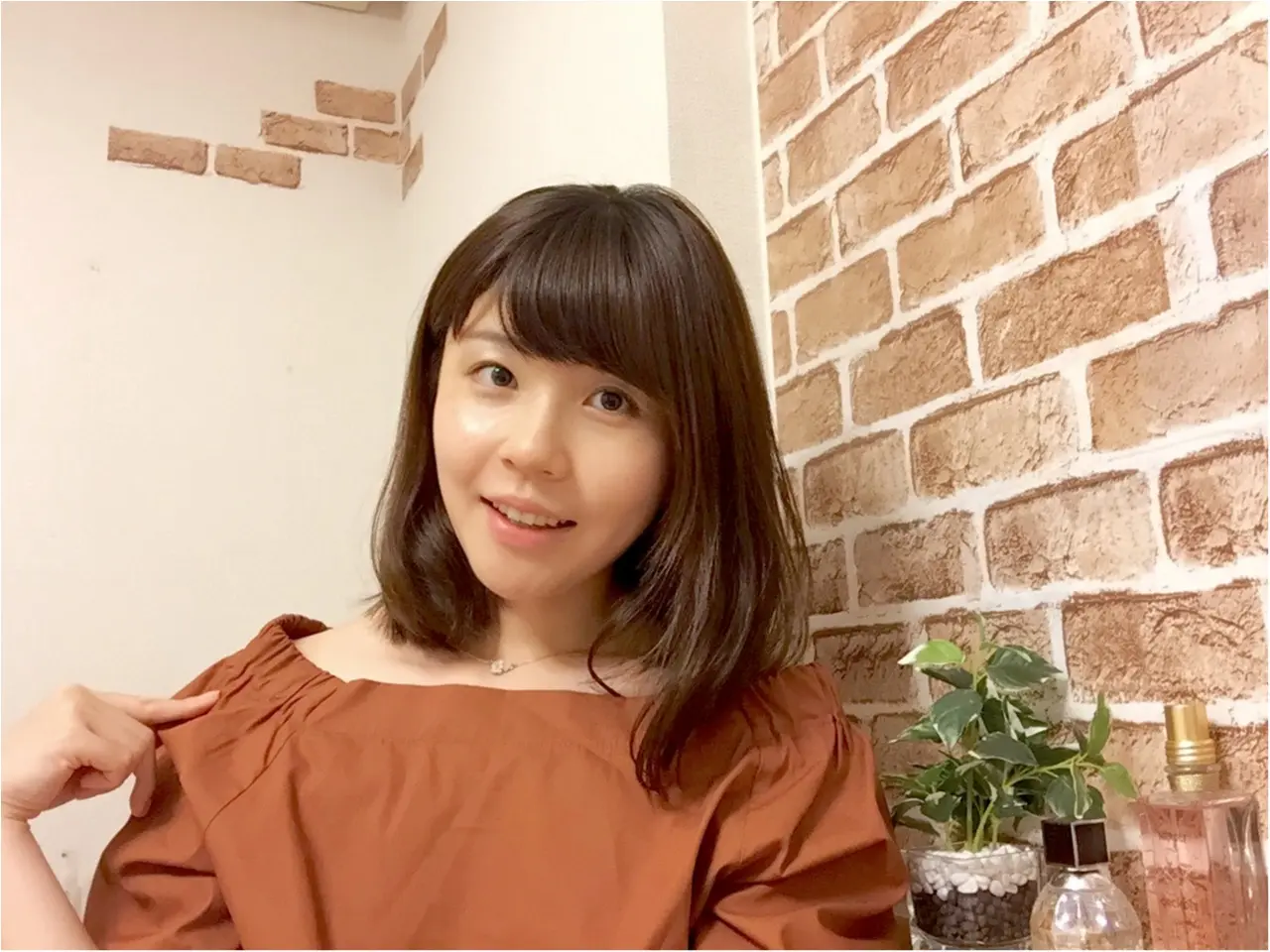 1着でこなれ感UP♡セールで【テラコッタ】×【オフショル】トップスをGETしました。_4