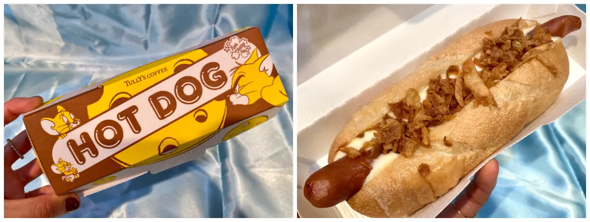 タリーズ新作、トムジェリコラボ「トムとジェリー ホットドッグ ～熟成チェダー＆チーズメルト～」　