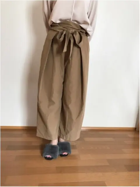 【秋ファッション】《ROPE PICNIC》にてワイドパンツをGET★ファーミュールとも相性抜群!!_1