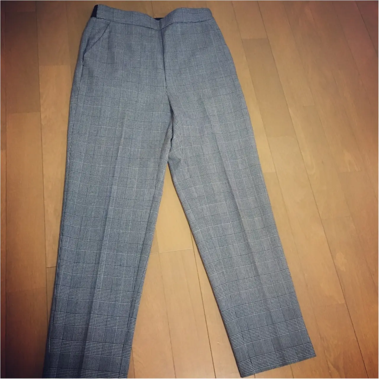 《¥2,000以下!パンツ派さん必見★》【GU】のトレンド柄◎美シルエット❤︎な2WAYストレッチテーパードパンツ(グレンチェック)はマストバイ❤️_4