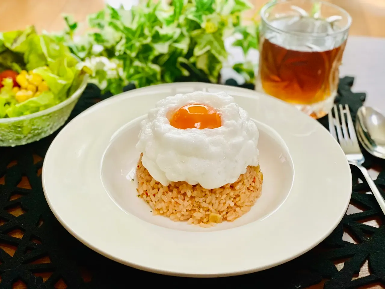 【おうちごはん】アレンジ無限大!オムライス風《エッグインクラウド》を作ってみた♡_1
