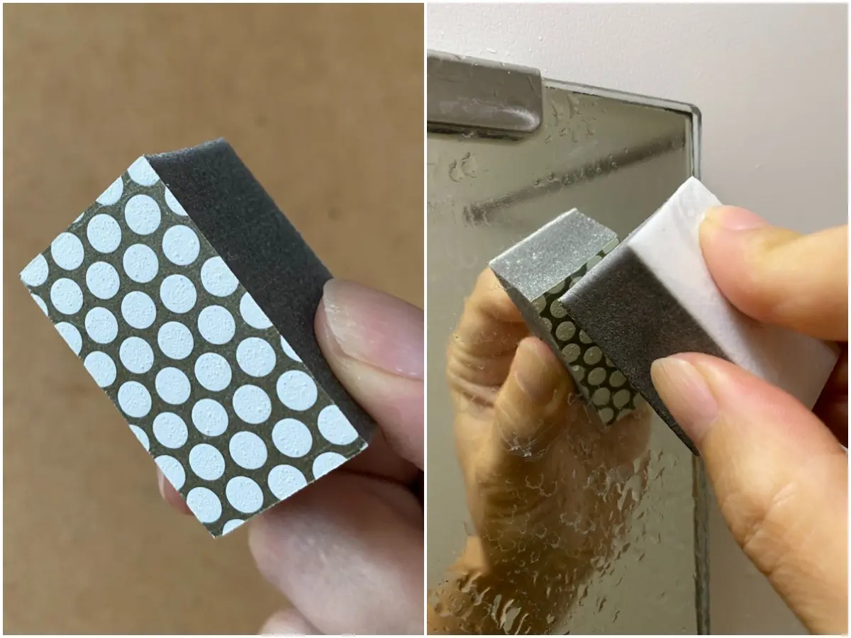 DAISO（ダイソー）の100均お掃除グッズでお風呂の鏡についたウロコ汚れを大掃除