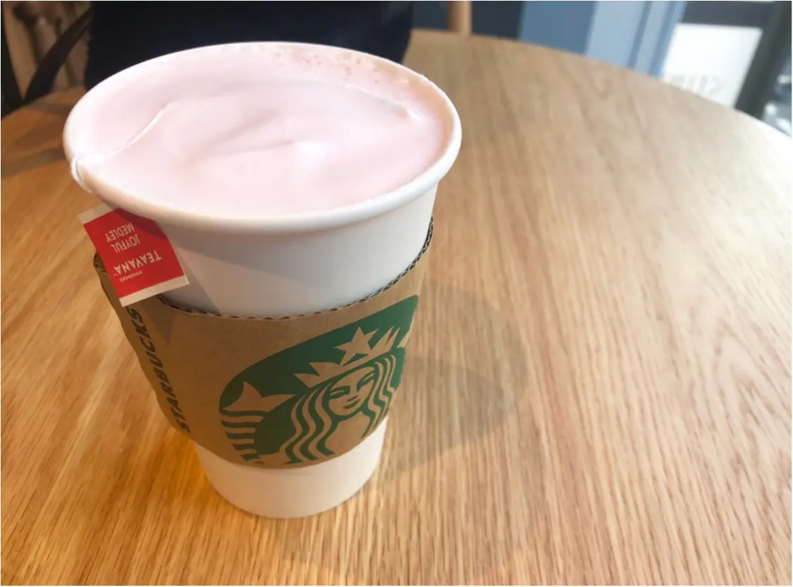 【スタバ】ドリンクも春色で❤️2018年初の新作《ピンクメドレーティーラテ》がおいしくて可愛すぎる!_2