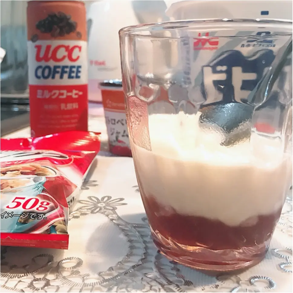 秒速ヘルシー朝ごはん♡おしゃれ女子が喜ぶ3層グラデの簡単アレンジレシピ_5