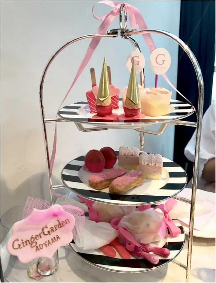 【FOOD】今1番可愛い#アフタヌーンティー はここ♡女子会にぴったり⋈ #GingergardenAOYAMA_6
