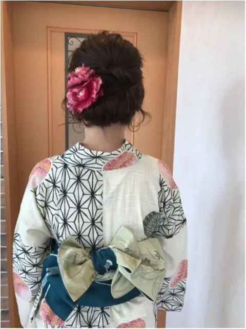 【美容室】着付け+ヘアセットが4,320円!!夏限定のプチ浴衣セットが大好評★_4