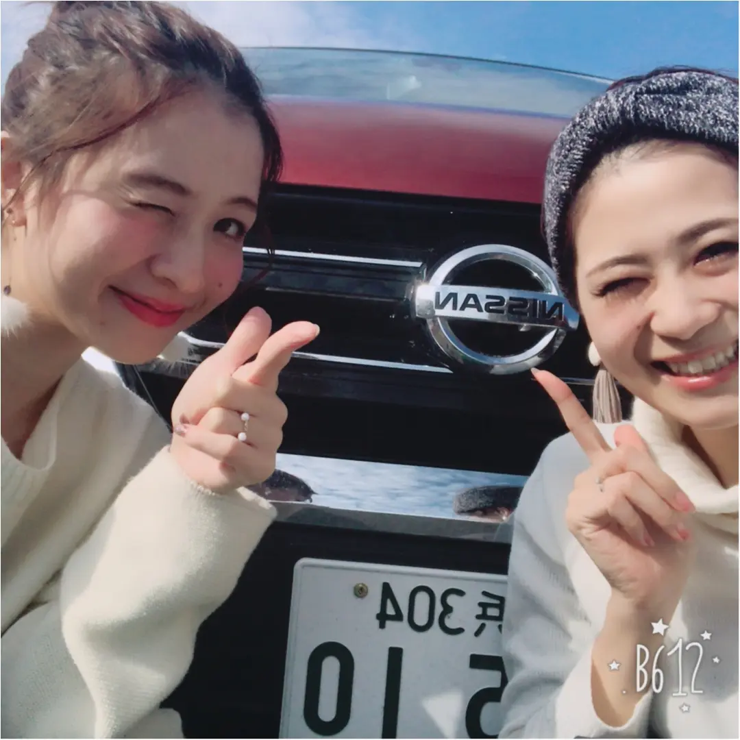 今月号日産タイアップ企画のオフショット☆りぃぬとみむとゆいやんタラレバ娘♡_2