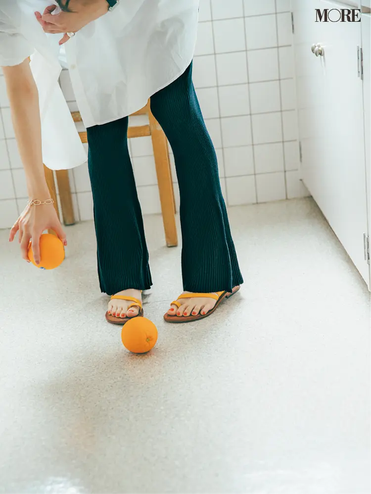 リブパンツを可愛くはくには? ◯◯を合わせるだけでこんなに素敵♡_1