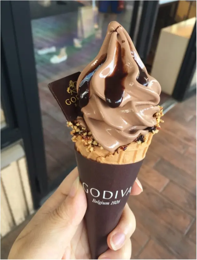 一度は食べたい【GODIVAのソフトクリ~ム】濃厚リッチなダブルチョコソフト!_4