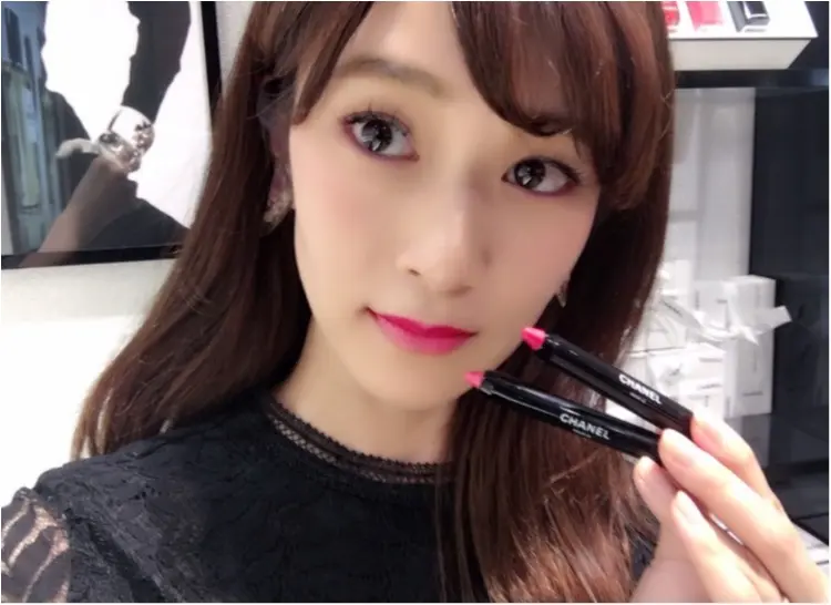 明日発売!【CHANEL】新作クレヨンリップを一足お先にお試し❤️プロのメイクさんに学ぶ《周りと差がつく最先端リップメイク》とは⁈_8