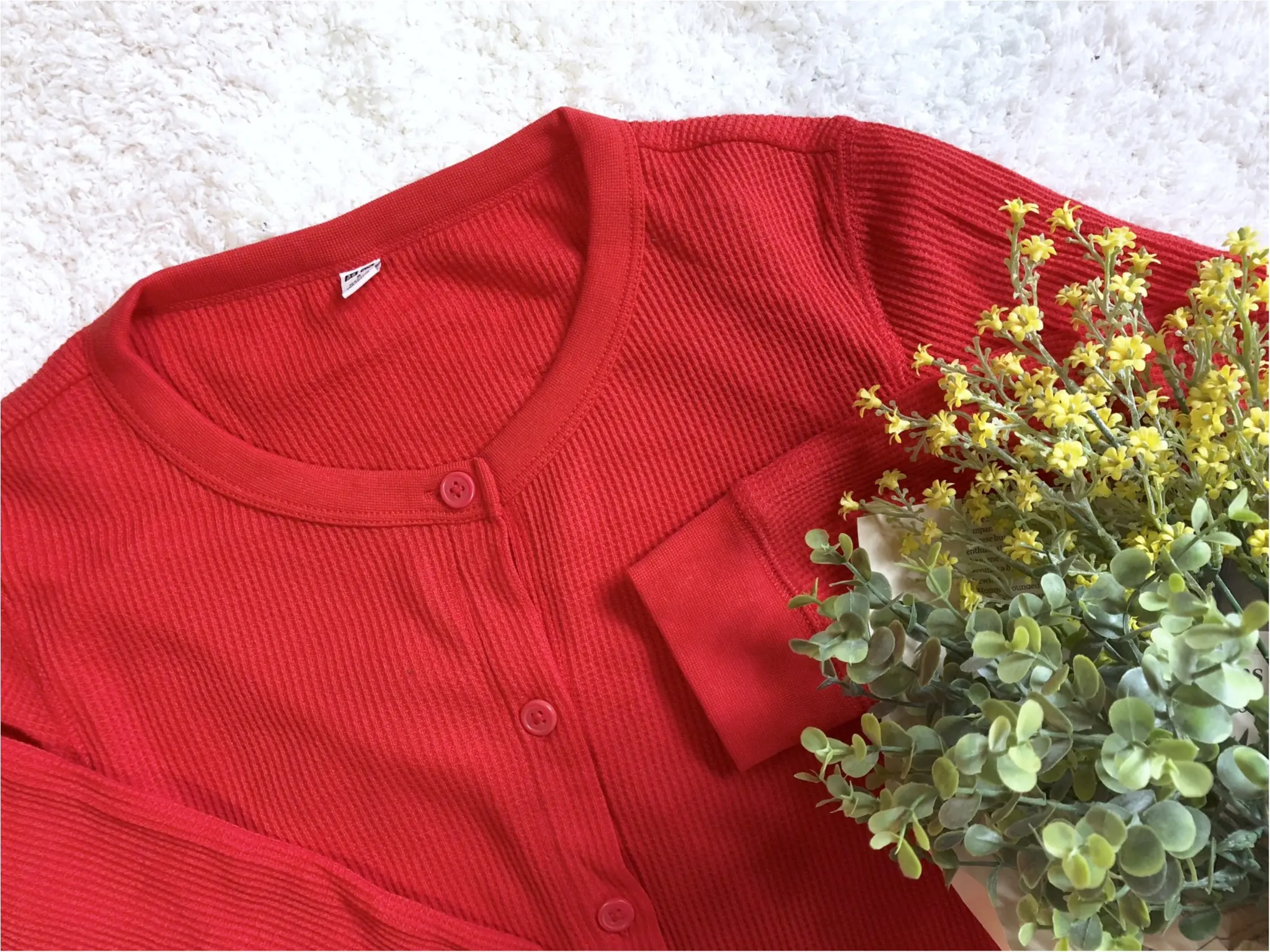 【UNIQLO】大人気"ワッフルシリーズ"の新作は¥2000以下の可愛い《カーディガン》❤️_1