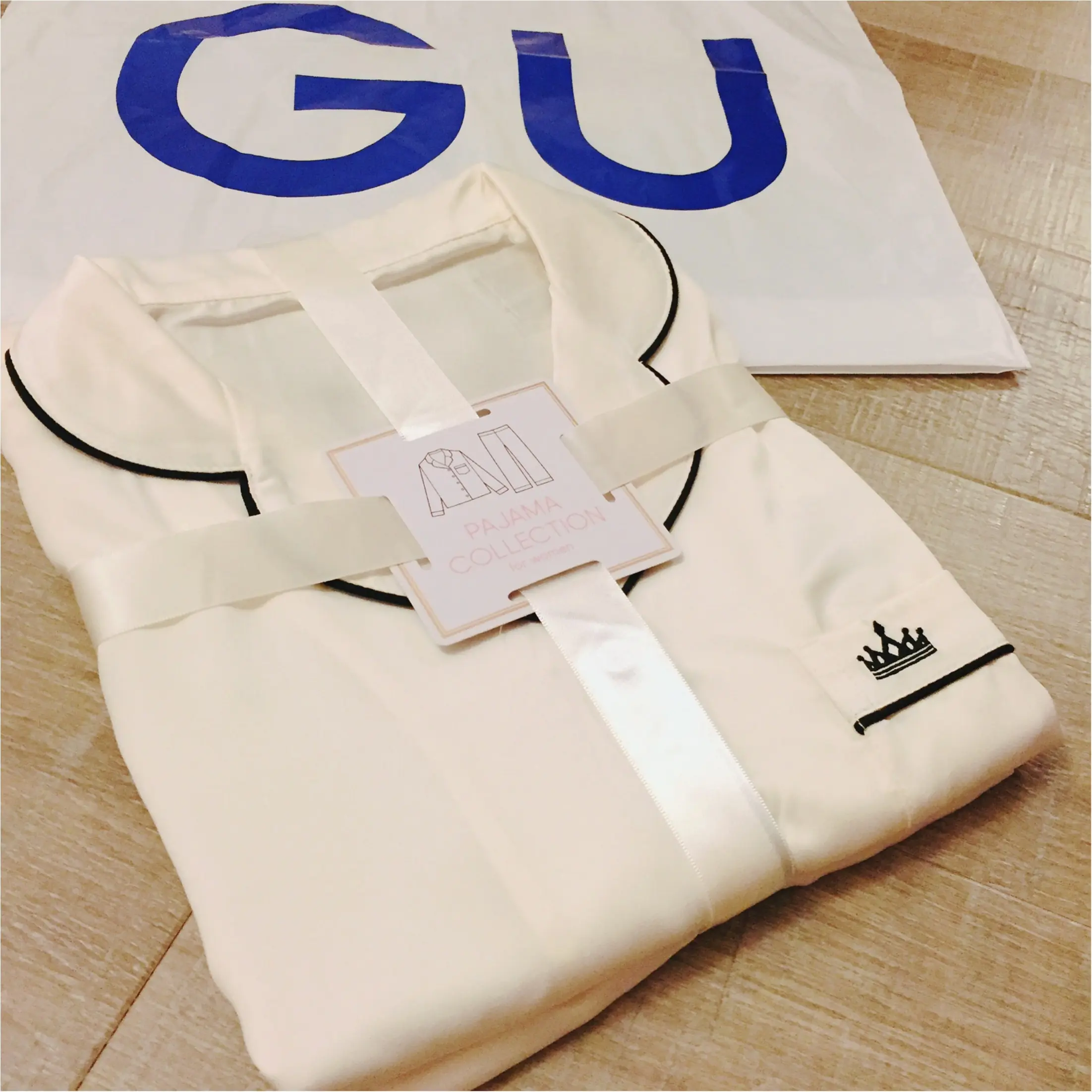 【GUパジャマ】可愛いうえにプチプラ!あなたはどのタイプを選ぶ?GETしたサテンパジャマを着てみました♡_2