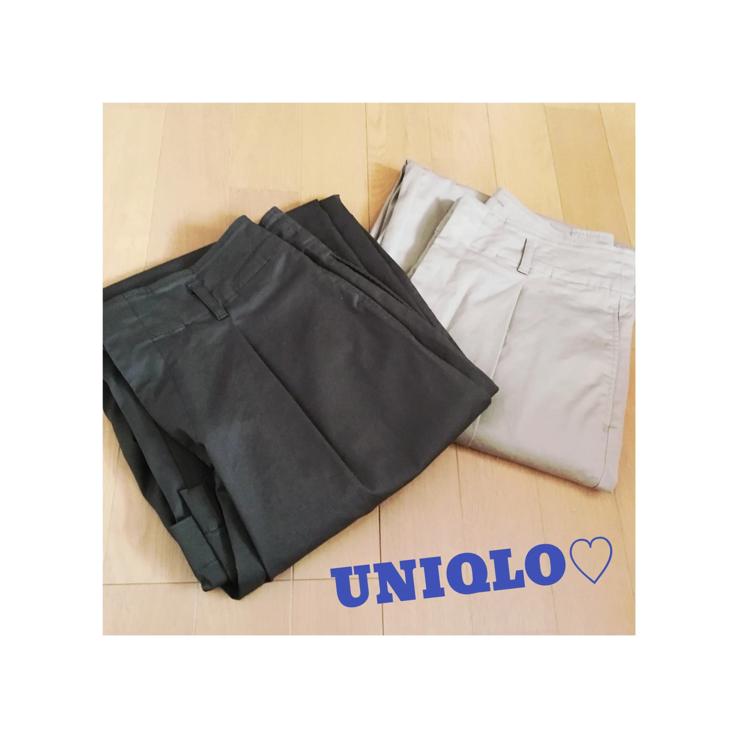 《10/26までの期間限定価格¥1,990+税★》【UNIQLO】思わずイロチ買いしたハイウエストチノワイドパンツ❤️_1