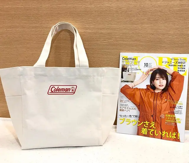 【MORE10月号、大好評発売中!】ちょうどいいサイズで使いやすい!付録『Coleman』のキャンバストート_1