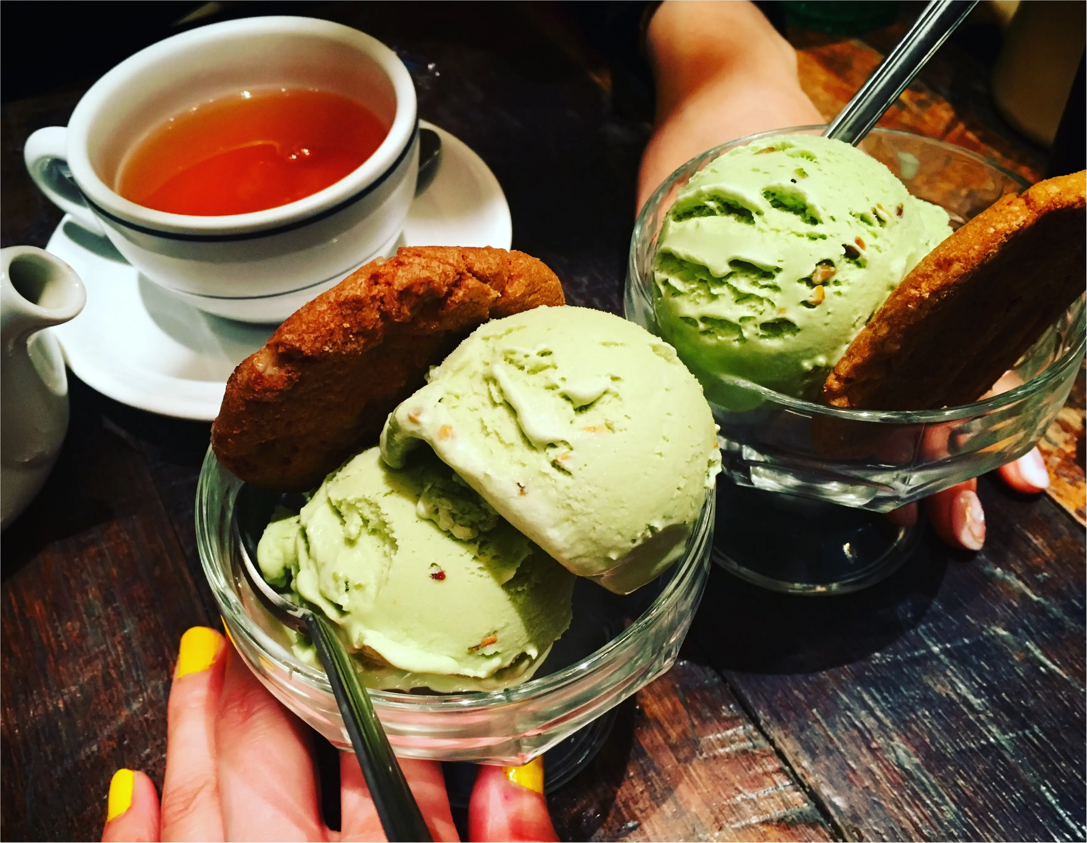 春だけど寒い日は「白ソックス」でおしゃれに防寒対策★休日コーデとランチ♪_5