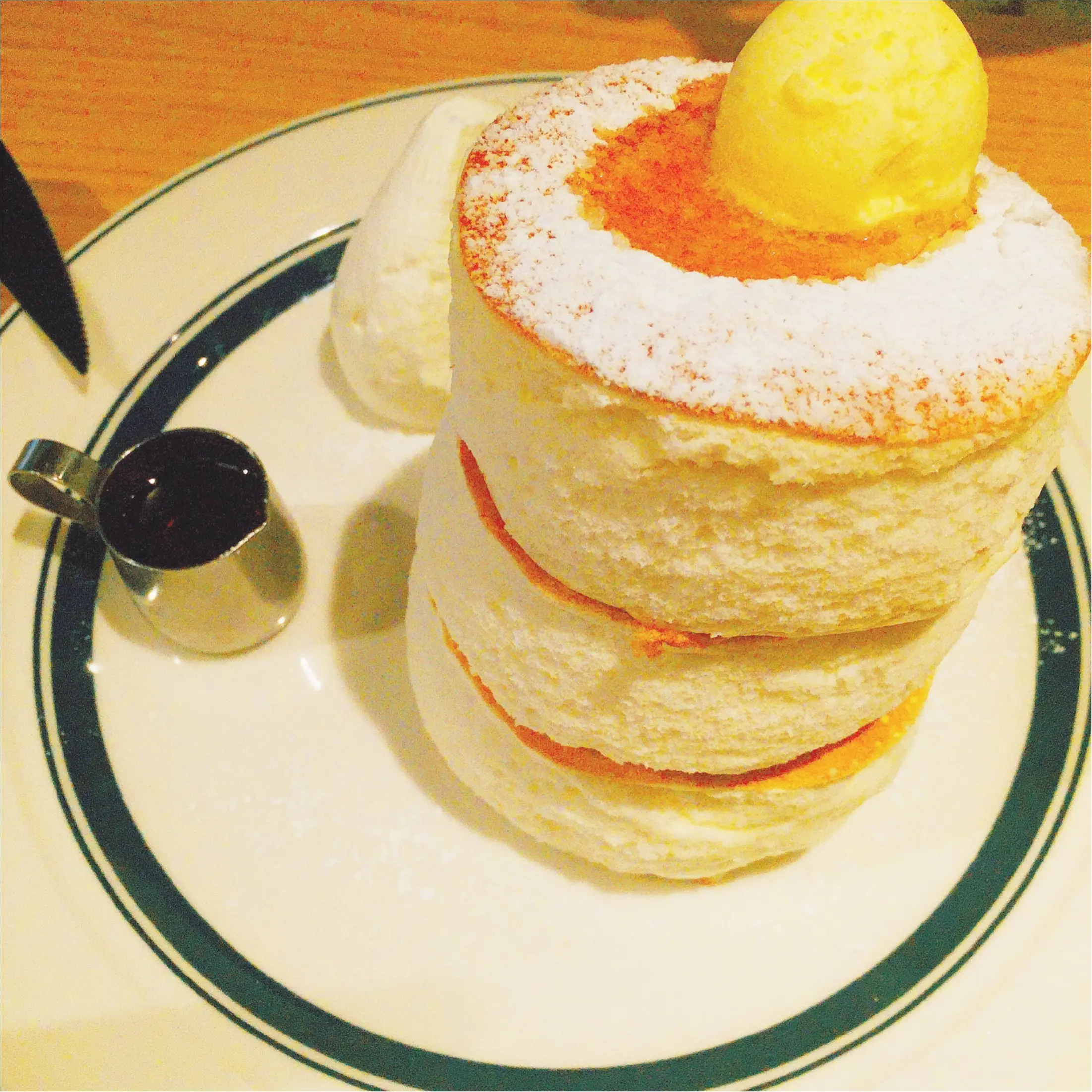 【パンケーキ】1日3回各回20食限定!ぷるっ。ふわっ。大人気『gram』に土曜朝一で並んできました♩_3