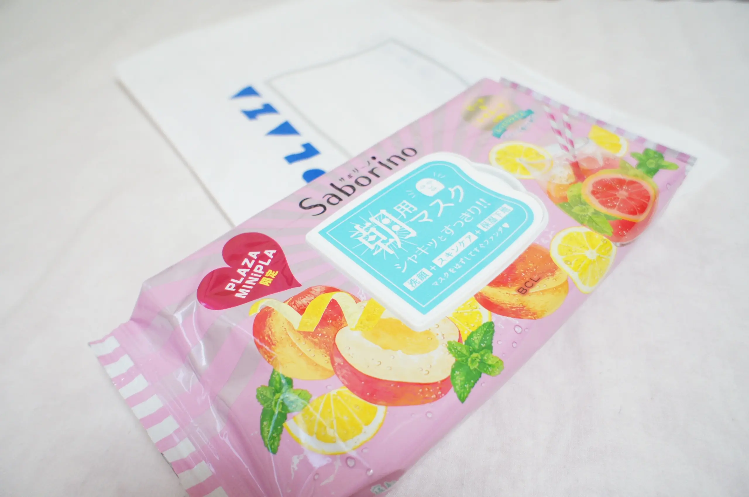 《1枚で洗顔・スキンケア・保湿下地の3役❤️》【PLAZA限定】Saborino(サボリーノ)朝用マスク ピーチ&レモネードの香り☻_1