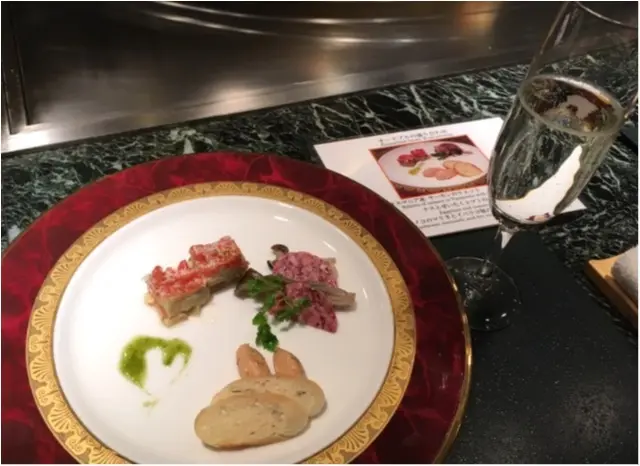 記念日にぜひ❤️シェフが目の前で焼いてくれる夢の鉄板焼フルコース!♡鮑にフォアグラに贅沢ディナー。_5
