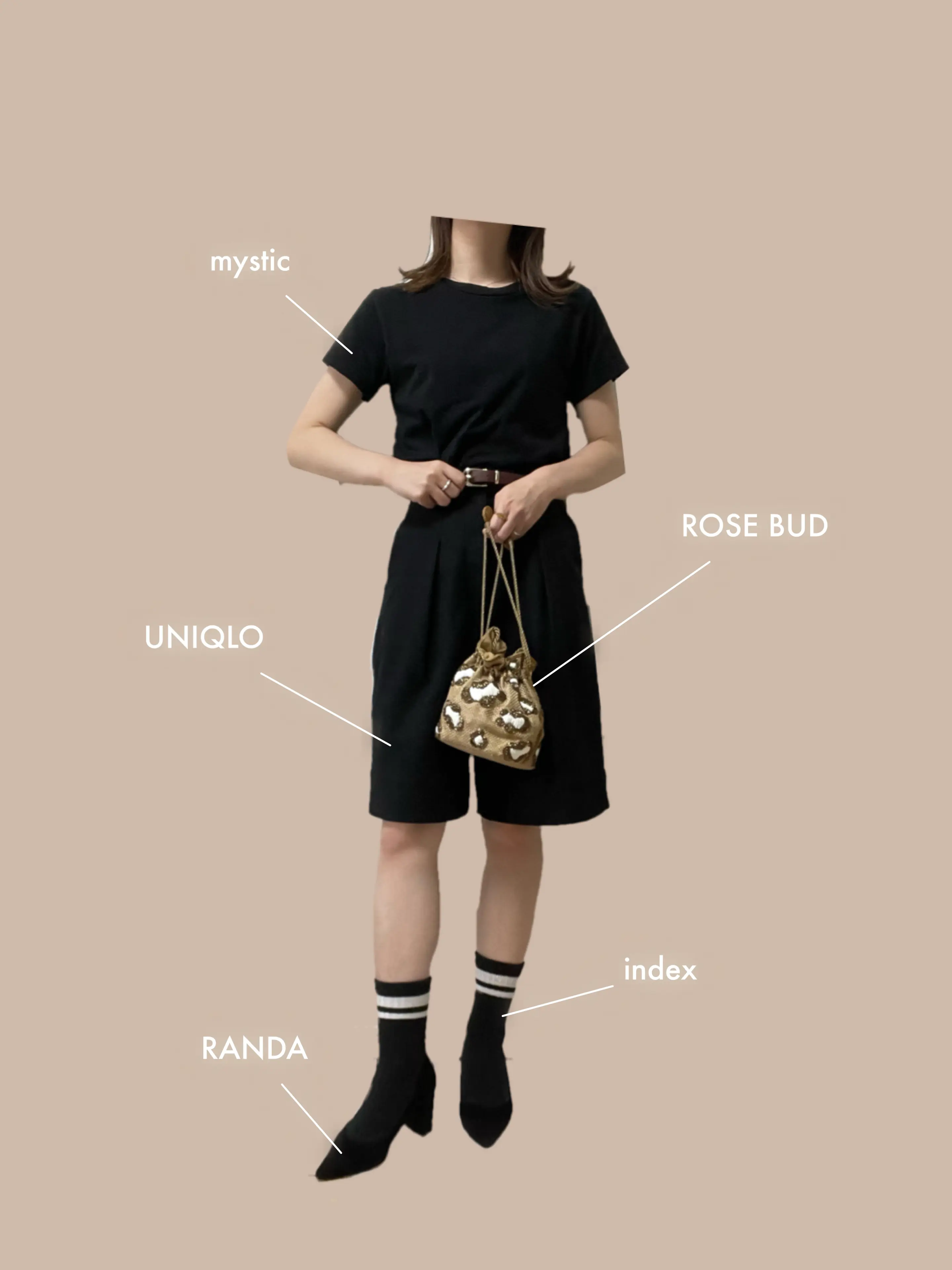 【UNIQLO】大人女子のハーフパンツコーデ_4