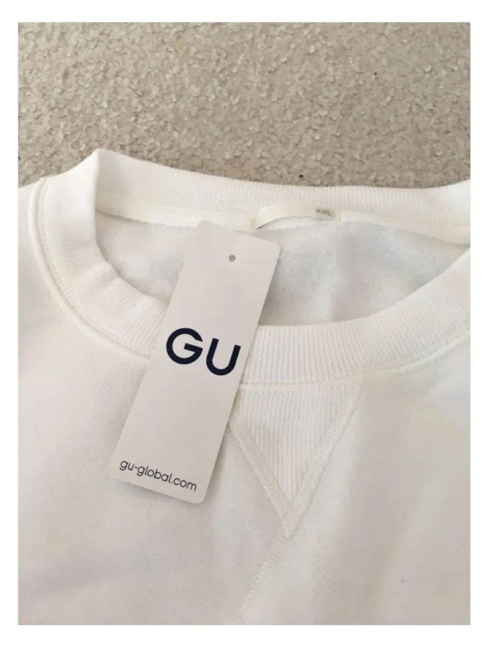♡GU◡̈990円!!【プチプラ】白スウェットコーデ♡モアハピ◡̈のぞみ♡_4