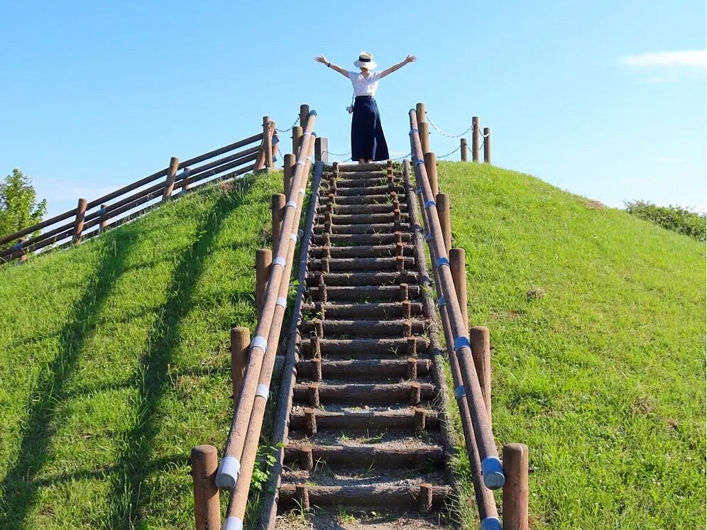 【#ひまわり畑 #秋田県】大潟村ひまわりロード♡と日本一低い山♫_6