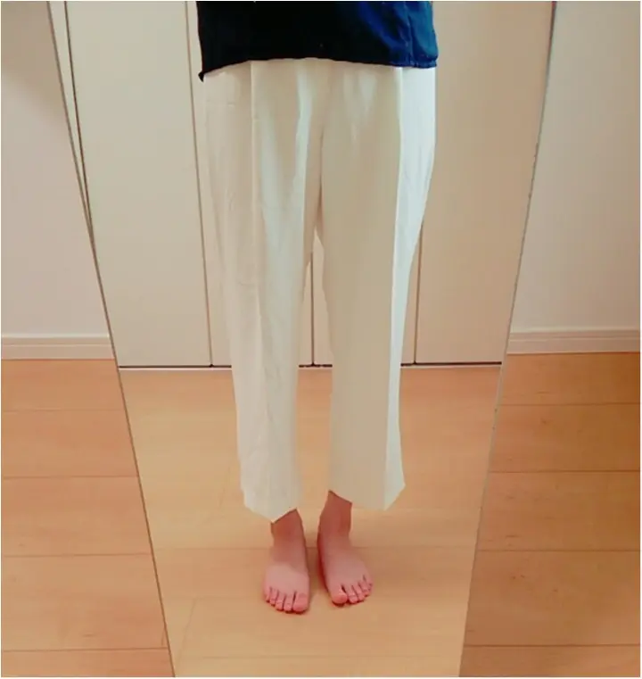 いいところを挙げたらキリがない!【UNIQLO】のクロップド丈ワイドパンツがとっても優秀♪(443 まゆ_1