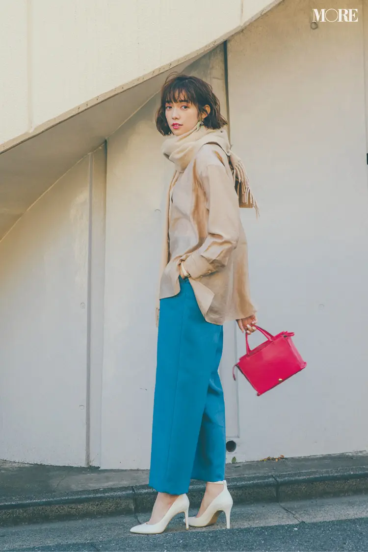 パウダーピンクにくすみイエロー♬ 気持ち高まる春色は、「いつもの色」と合わせるだけでおしゃれ!_1