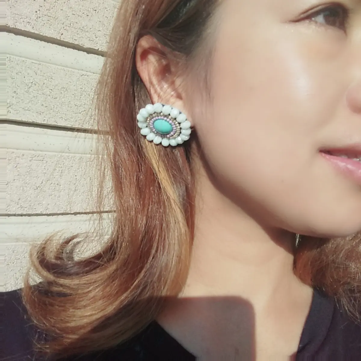 ビーズ×花=たまらないかわいさ【お花のイヤリングで寒い冬もhappyに】_1