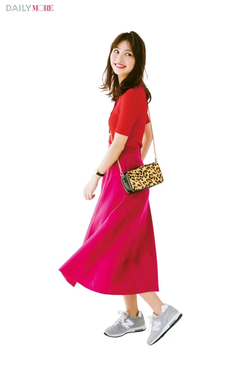 旬のきれい色 きれい色コーデ 赤 ピンク と イエロー グリーン この組み合わせが最強説 ファッション コーディネート 代 Daily More