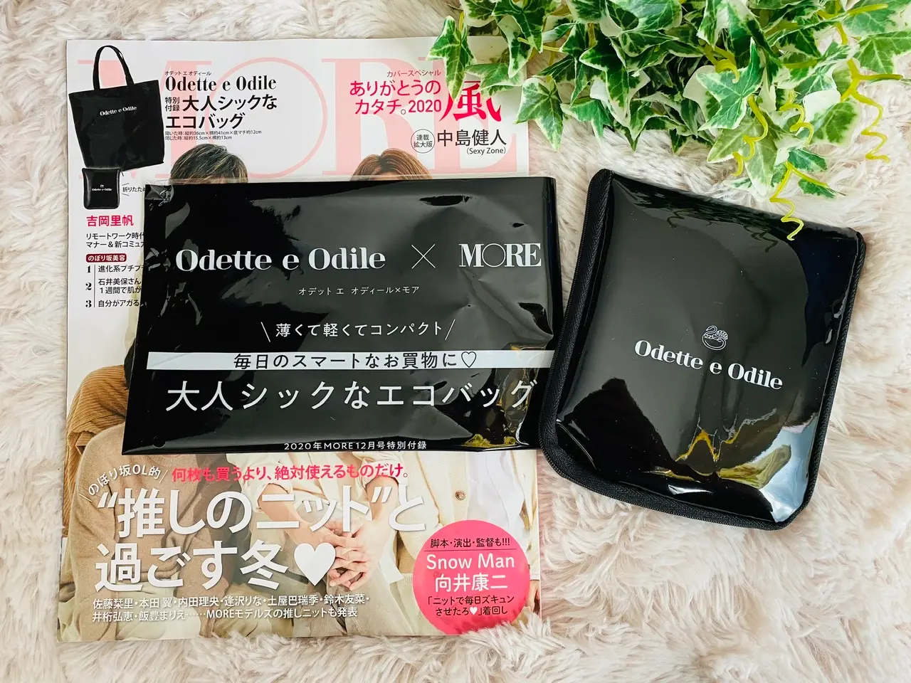 【MORE12月号】今月買うべき神付録!《Odette e Odile》大人シックなエコバッグが実用的♡_1