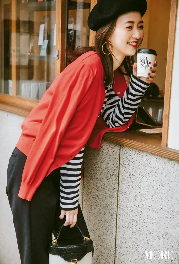 【春のボーダーコーデ】モノトーンでも配色次第で楽しくなれる