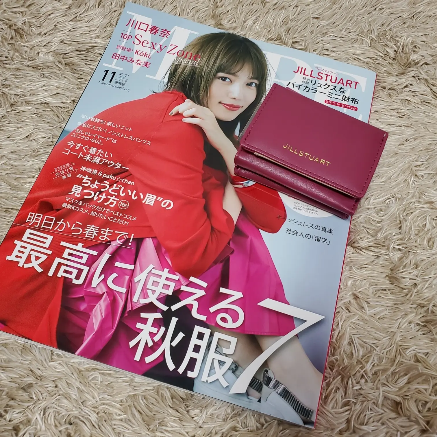 完売必至 秋服コーデ満載のmore１１月号 Jillstuart 豪華付録も Moreインフルエンサーズブログ Daily More