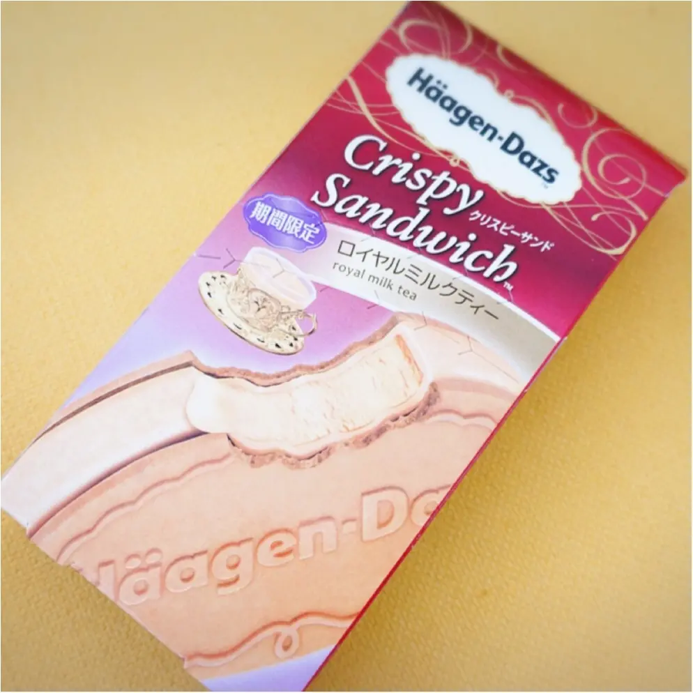 《6/28発売!》ダージリン香る大人味❤️ハーゲンダッツ クリスピーサンド【ロイヤルミルクティー】_4