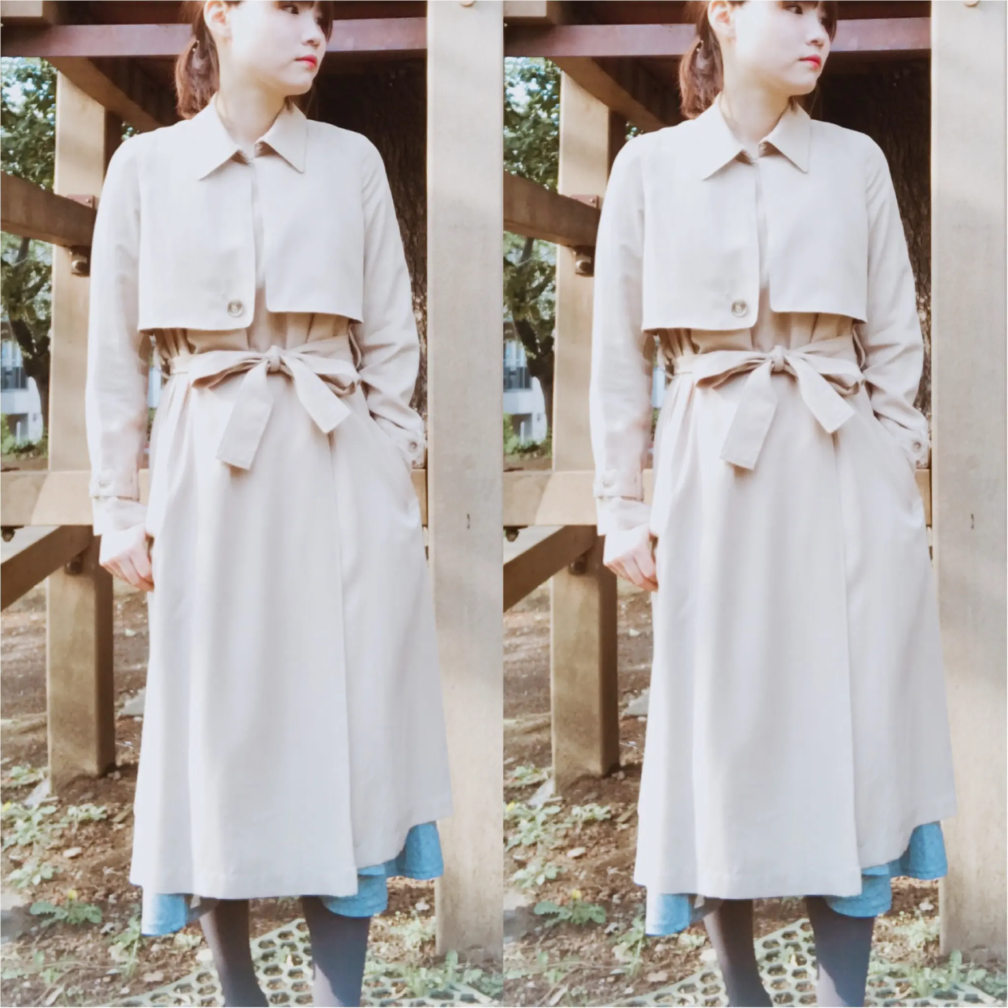 …ஐ 【トレンチコート買いました‧⁺】高身長さんには、長丈細みを一枚でクラシック可愛く♡良いものを安く買う意外と知らない秘訣も教えちゃう!! ஐ¨_4