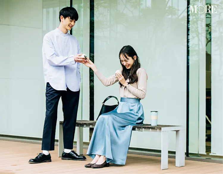 手作りおにぎりをあげる日がやってくるとは 井桁弘恵主演『毎日コスパで愛されシンプル』着回し連載28日目_1