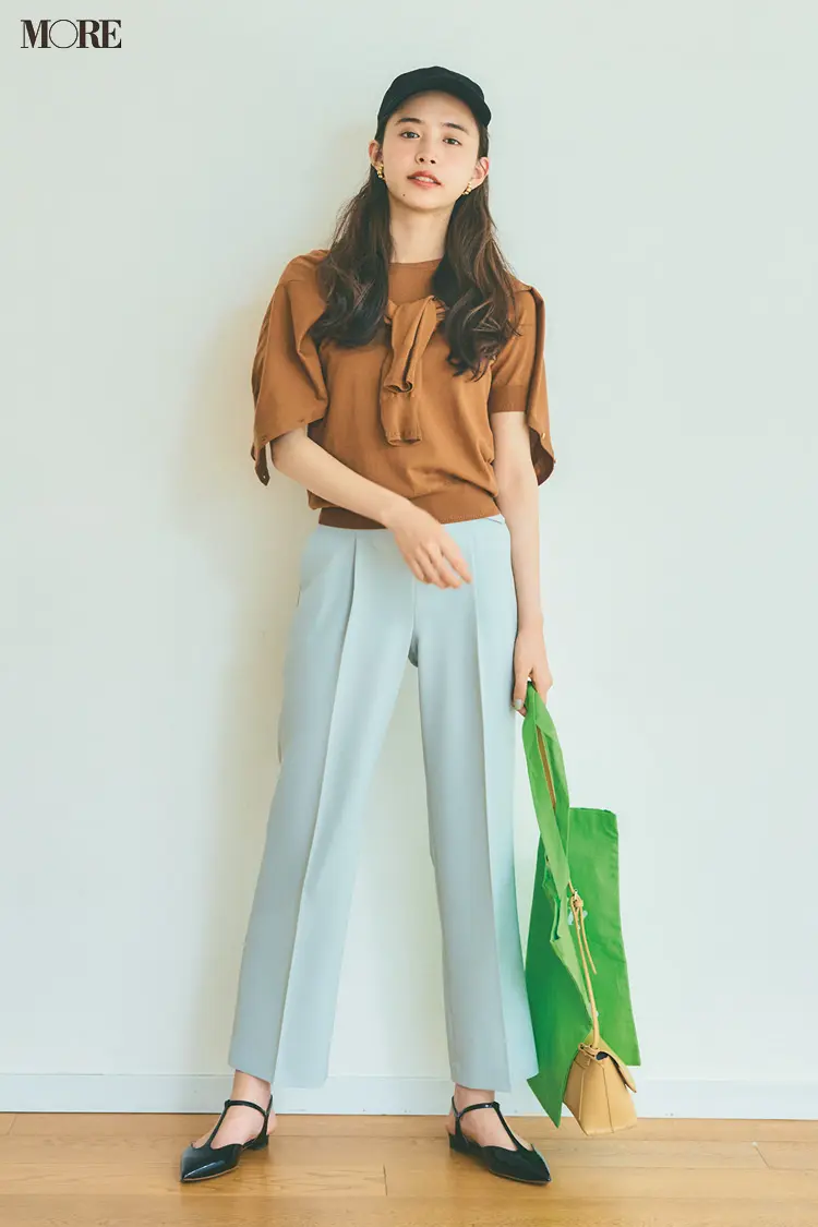 【今日のコーデ】<井桁弘恵>GWの締めくくりはきれいめカジュアルをキャップ&トートで楽しくハズして♪_1